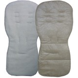 Seat Liner to fit Silver Cross Reflex, Pop or Zest Pushchairs -Sand / Lambs Fleece